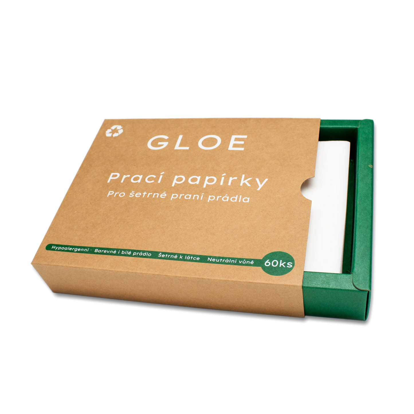 Prací papírky GLOE - 60 praní