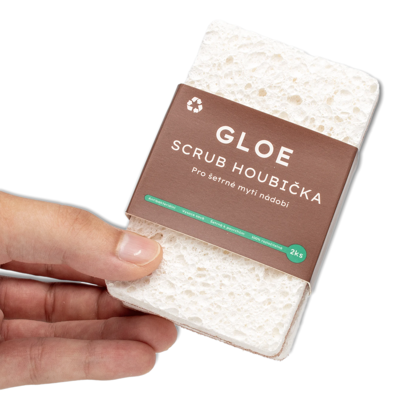 Scrub houbička GLOE - 2ks